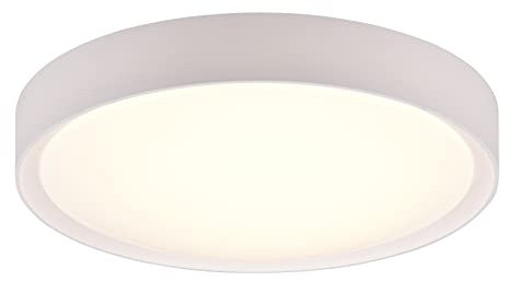 Trio Leuchten LED Deckenleuchte 659011801 Clarimo, Kunststoff weiß, Schirm Acryl weiß, 18 Watt LED