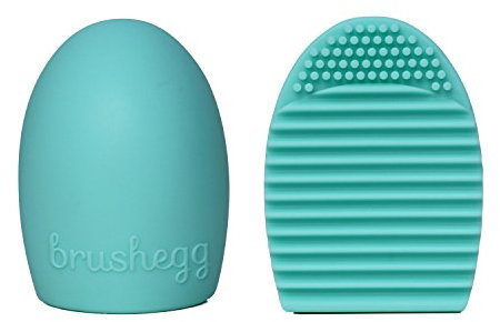 BrushEgg - Das trendige Reinigungsaccessoire für Make-Up und Kosmetikpinsel (Aqua)