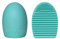 BrushEgg - Das trendige Reinigungsaccessoire für Make-Up und Kosmetikpinsel (Aqua)