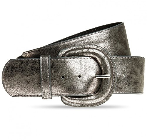 Caspar GU295 breiter Damen Taillengürtel mit großer Schnalle