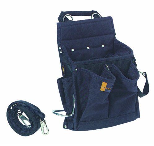 Custom Leathercraft 5508 Professional Electricians Tool Pouch, 20 Pocket,Black