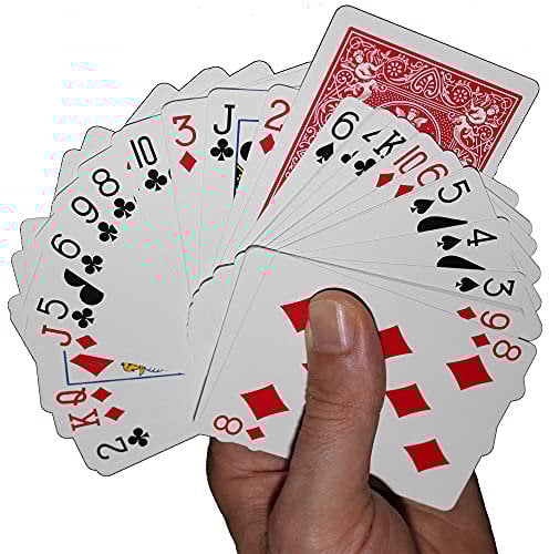 Bicycle Invisible Deck Zaubertrick | Unsichtbares Kartenspiel mit deutschsprachiger Anleitung | Verblüffendes Imaginäres Kartendeck | Mental-Magie für Anfänger und Profis.