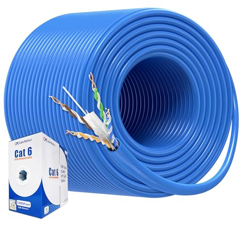 Cable Matters Cat6 In-Wall Rated (CM) Ethernet Bulk Cable in Blue 305 Metres