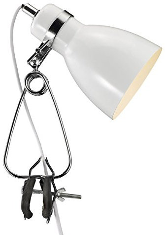CYCLONE - White Bell Shaped Clamp Light