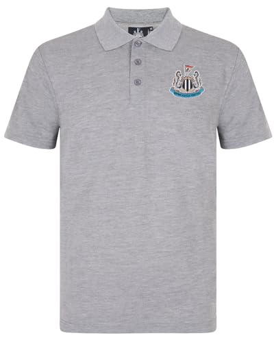 Newcastle United Mens Polo Shirt Crest Official Football Gift
