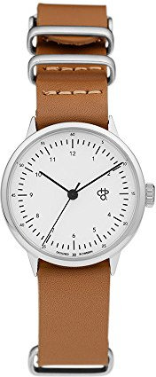 CHPO Uhr Modell Harold MINI weiß-braun