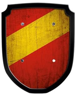 Holzspielerei Wappenschild Blanco rot