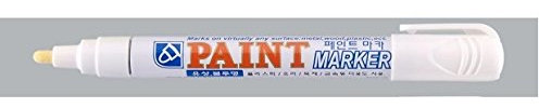 2 White Permanent Marker by Crown CAR TYRE TIRE Metal Paint Pen Marker