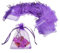JZK 50x 9x12cm Viola Piccola Sacchetti Coulisse Organza portaconfetti porta confetti regalo riso Matrimonio portariso sacchettini bomboniere per nozze Compleanno Battesimo, sacchetto per gioielli