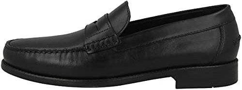 Geox Men's U New Damon B Loafers, Black, 6.5 UK