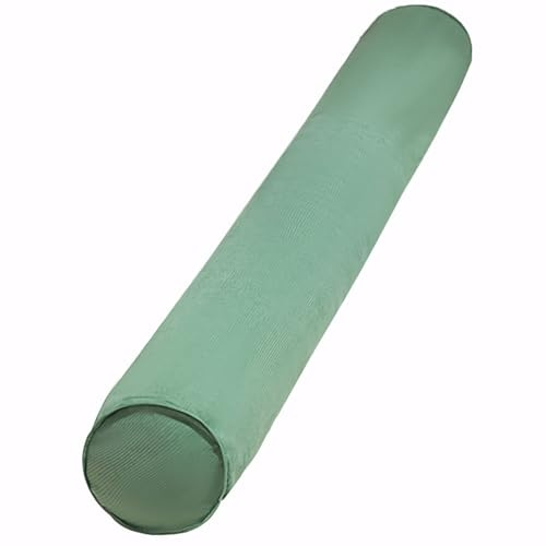 ZEaink Cojín Cilíndrico Grande 60/80/100/120/150cm Almohada de Tubo para Lumbar/Cuello/Espalda/Cabeza Apoyo Almohada Rollo con Funda Extraíble para Cama, Sofá, Silla, Coche(Verde,20cmx120cm)