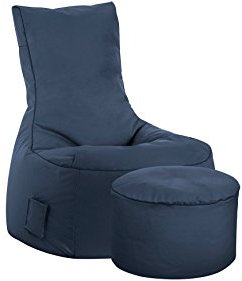 SITTING POINT only by MAGMA Sitzsack-Set Scuba Swing + Hocker Jeansblau