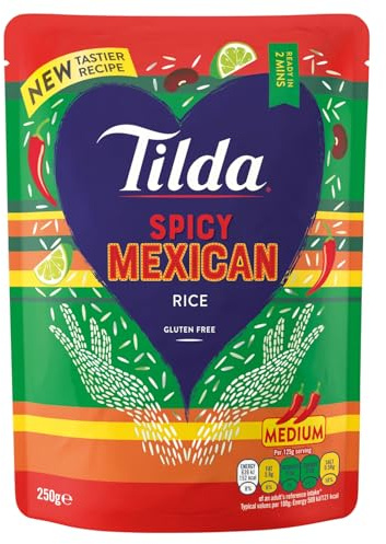 Tilda Steamed Pinto Bean & Chilli Basmati Rice 250g