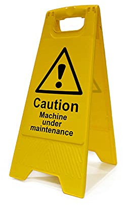 Caution Machine Under Maintenance Heavy Duty A-Board - Health & Safety Sign Notice
