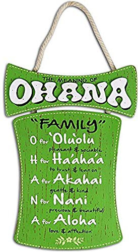 Ohana-Schild, 21,6 x 1,3 x 29,2 cm