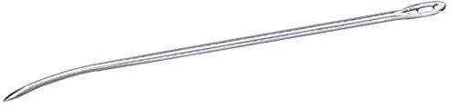 Dressiernadel aus Edelstahl 18/10, matt poliert – Hochwertiges Werkzeug für gefüllte Braten und Fleischzubereitungen, Länge 20 cm, Drahtstärke 3 mm | ERK