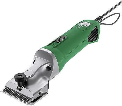 Masterclip Hunter Horse Clipper - Mains Powered Heavy Duty Horse Clippers Fitted with A2 Fine Cut Blades - Suitable for All Coat Types [Green]