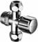 SCHELL 049910699 Eckregulierventil COMFORT , Eckventil / Ventil 1/2''x3/8'', verchromt , kurze Bauform, mit 2 Abgängen für Kupferrohre , 10 mm, Rosette , 54, 2 Quetschverschraubungen