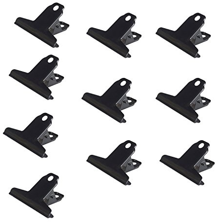 ALCO-Albert 773S11 Briefklemmer aus Metall, 10 Stück, 150 mm, schwarz