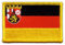 Aufnäher Patch Flagge Deutschland Rheinland-Pfalz - 8 x 6 cm