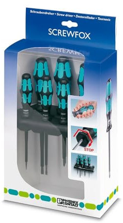 PHOENIX CONTACT Schraubendreher-Set SF-SL/PZ Set, 1212542, 636.000g Gewicht
