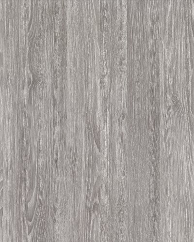 Alkor Sheffield Oak Adhesive Film, Pearl Grey, Wood Look, Self-Adhesive Film, Waterproof, Realistic Decoration for Furniture, Table, Cabinet, Door, Kitchen Fronts, Furniture Film, Decorative Film,