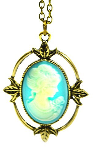 Vergoldete, bronzefarbene, antike Halskette, Motiv: Katherine (The Vampire Diaries), für Frauen