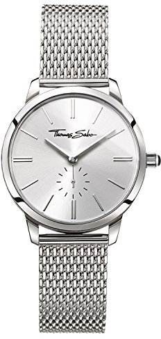 Thomas Sabo Damen Armbanduhr Glam Spirit Analog Quarz Edelstahl WA0248-201-201-33 MM