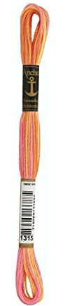 Anchor 4615000-01315 Stickgarne, 100% Baumwolle, 1315, 8m, 3 Gramm