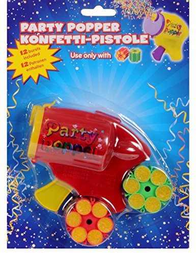 Krüger & Gregoriades 605380 - Konfetti-Pistole Inklusiv 2 x 6 Schuß