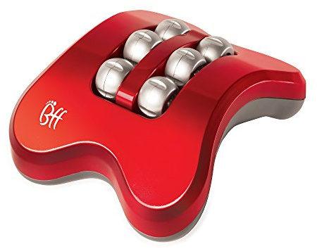 JML BFF Mini Foot Massager | Pressure Point Stimulating & Vibrating w/6 Rollers