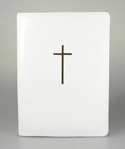 echt Leder Gotteslobhülle Rindsleder weiß goldenes Kreuz alle Bistümer