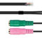 AGS Retail Ltd Compatible Cisco Cable for PC Dual Headset to CISCO Phone Adapter Jack – 15cm, Rollover Cable with 3.5mm Plugs, Console USB Cable for RJ9/RJ10| Audio Accessories