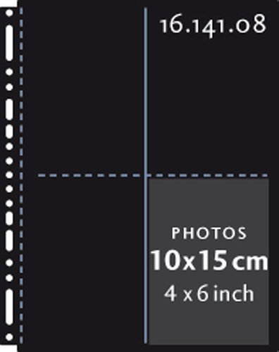 Henzo 1614108 10Fototaschen 10x15 schwar