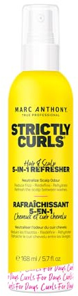 Marc Anthony Strictly Curls Hairspray For Curly Hair, 5-In-1 Refresher - Nourishing Formula For Moisturized, Refreshed & Healthy Scalp & Hair From Root To Tip - 5.7 fl oz