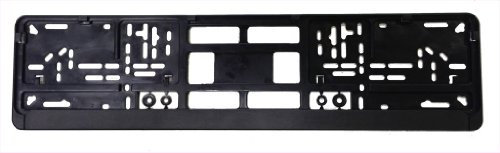 Standard Kennzeichenhalter für Euro-Kennzeichen, universeller Einbaurahmen, Schwarz