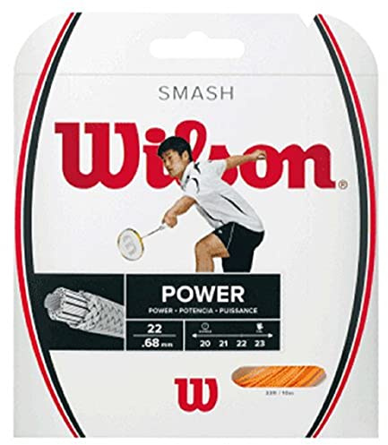 Wilson Smash 66 Badminton String 10 Metres, Orange,