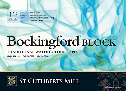 Bockingford 300gsm Block 14 x 10 (26 x 36cm) NOT