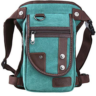 Zenness Beintasche Motorrad Modische Hüfttasche Damen Hip Bag Herren Beintasche Klein (Blau)