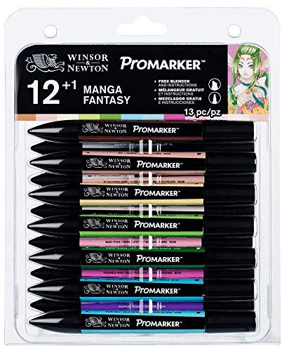 Winsor and Newton ProMarker, Paper, 12er Set Manga Fantasy - 12 Farben, Promarker - Manga Farbsets