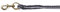 Kerbl Strick Führstrick Classic mit Messingkarabiner, Schwarz/Grau, 321845