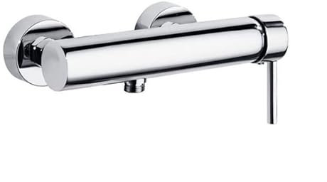 Ramon Soler - Grifo de Ducha Monomando Cromado, Ahorro de Agua, Sistema C2, Diseño Moderno, Serie Drako, Ideal para Baño Eficiente, 150 mm de Instalación