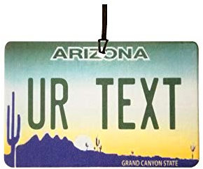 Personalisierter Arizona Nummernschild Auto Lufterfrischer