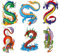 Apalis Fenstersticker Fensterfolie Dragon Set Fensterbilder HxB: 30 x 32cm