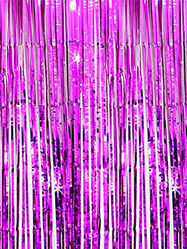 Oblique Unique® Lametta Vorhang 92x245 cm (Pink)