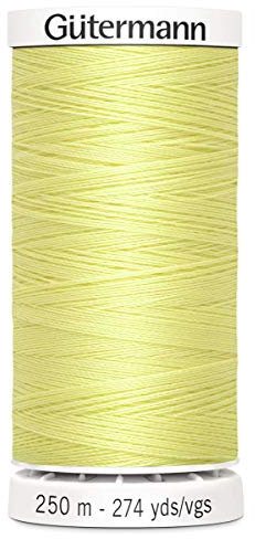 Gutermann Sew All Polyester Thread, 250Mtr, Lemon Sorbet (0578)