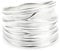 Vinani Damen Ring 925 Silber - breit Struktur sandgestrahlt glänzend aus 925 Sterling Silber für Frauen Gr. 56 RBM56