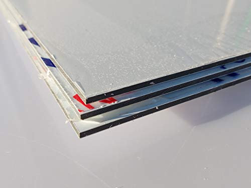 Alu-Verbundplatte 1000 x 500 x 3 mm Aluminiumverbundplatte Zuschnitt