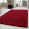 Carpetsale24 Shaggy Hochflor Teppich, 80x150 cm, Rot, weich, flauschig, modern, einfarbig, Ideal für Flur oder Kinderzimmer, für Wohnzimmer Schlafzimmer Flur