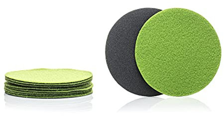GLASS POLISH 13603 Disque abrasif en carbure de silicium, disques abrasifs humides et secs | Grain P320 | Ø150mm | Paquet de 10 disques